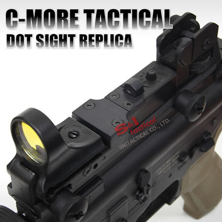 C-More Style Red Dot Sight Reflex with AR Rear Iron Sight